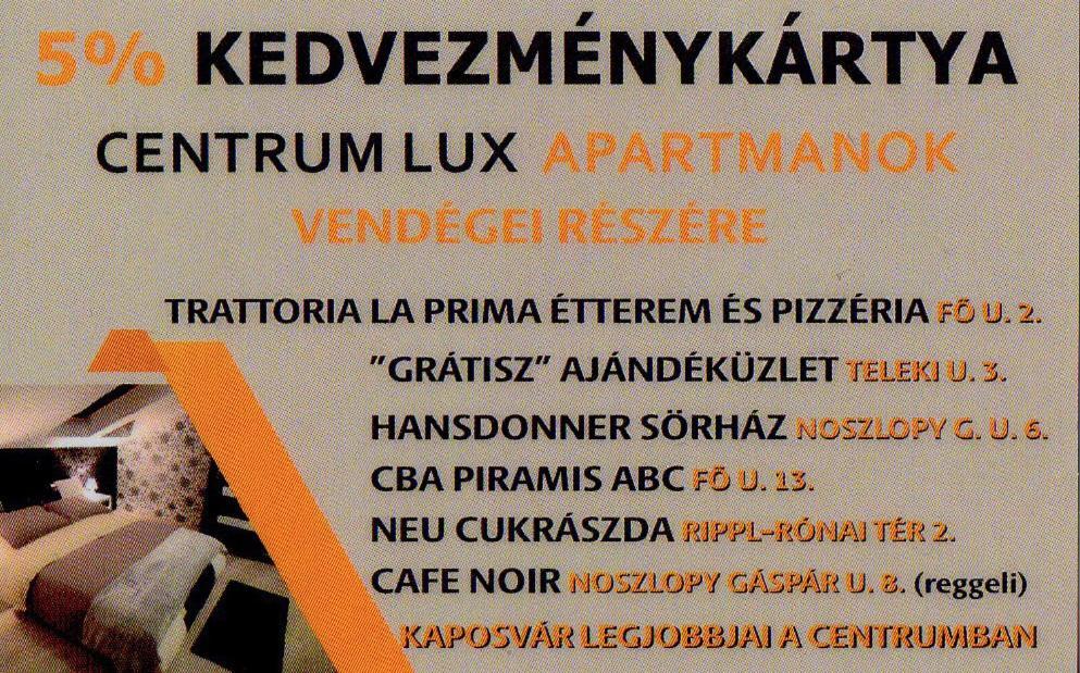 Centrum Lux 2 Apartmanok Kaposvár Exterior foto